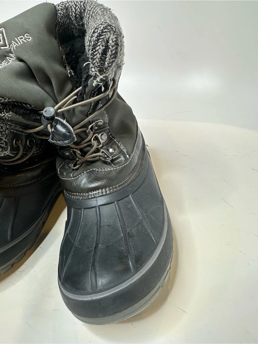 Dream Pairs Kids Black & Gray Waterproof Snow Boots